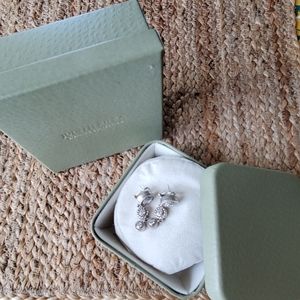 Judith Ripka Earring sterling silver and CZ